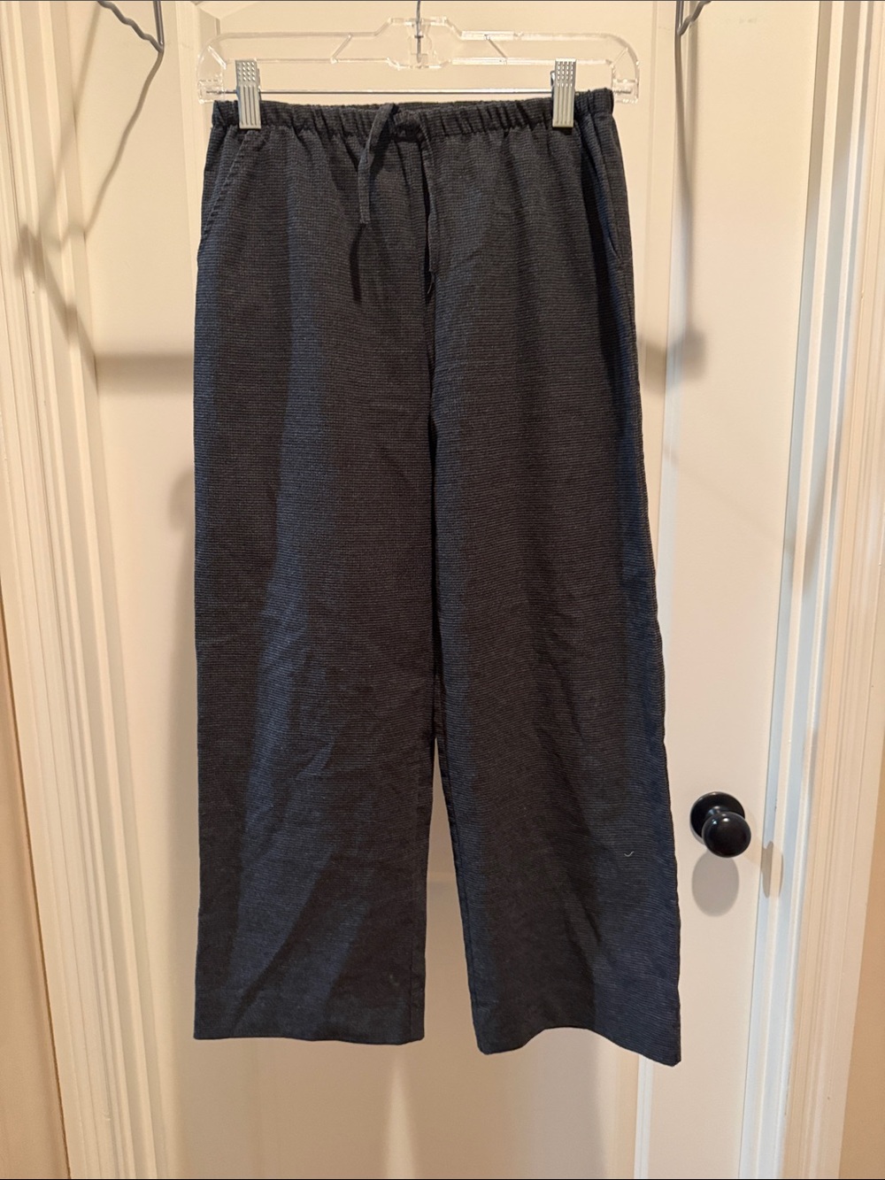 Zara Kids Dark Gray Wide-Leg Sweatpants